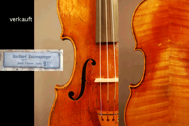 Violin Bernard Enzensberger, Vienna 1880